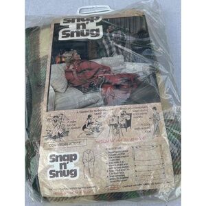 Chatham Snap N Snug Vintage Multipurpose cozy Blanket robe NOS New